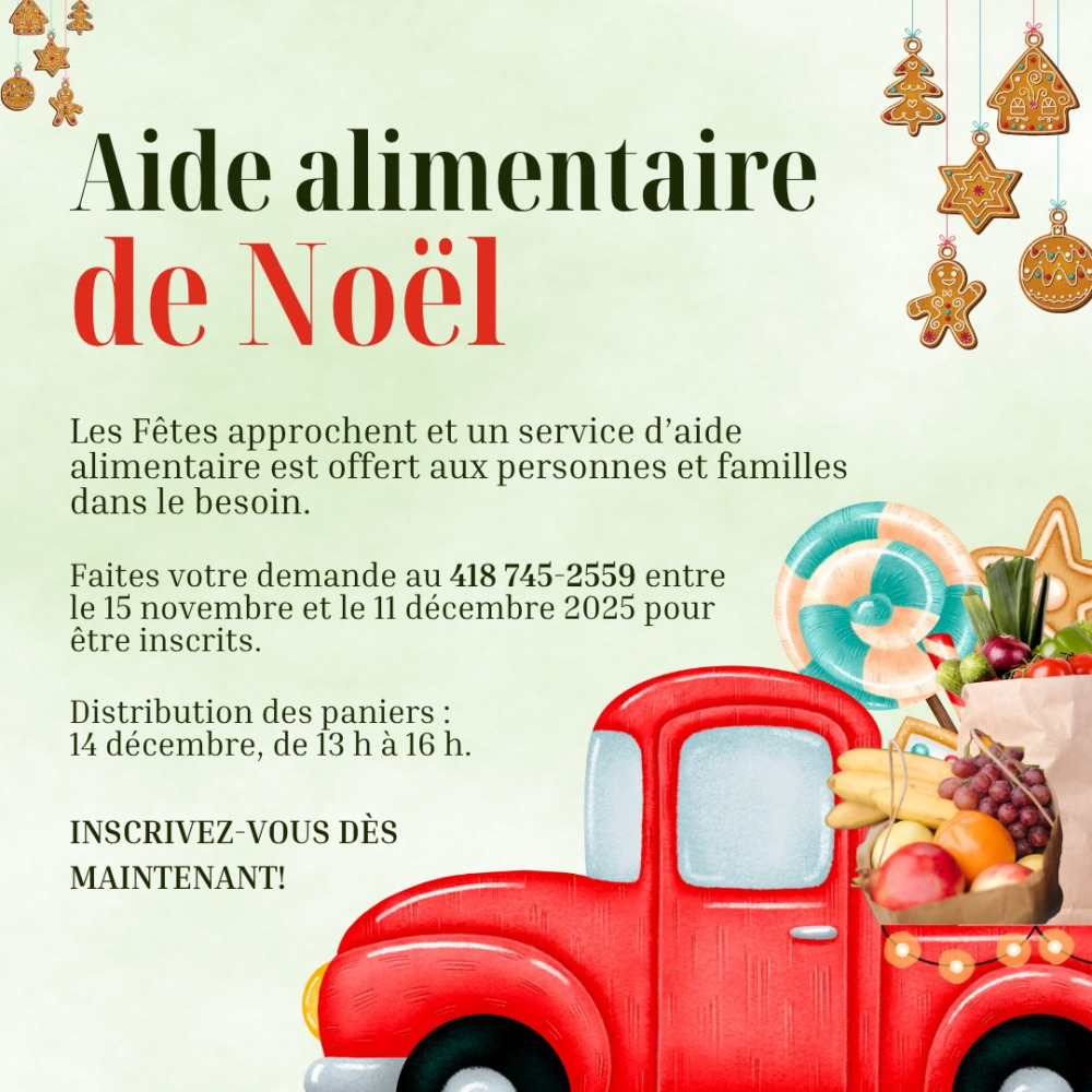 Aide alimentaire de Noël