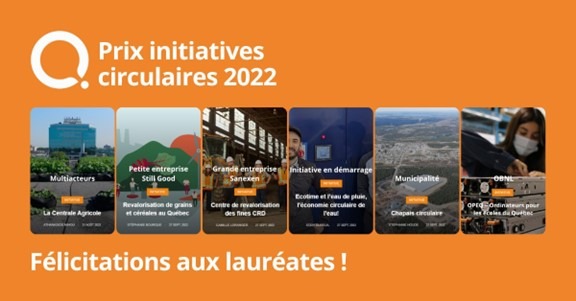 Chapais rayonne aux Prix initiatives circulaires